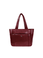 Puffer Shopper (Rich Dark Cherry)