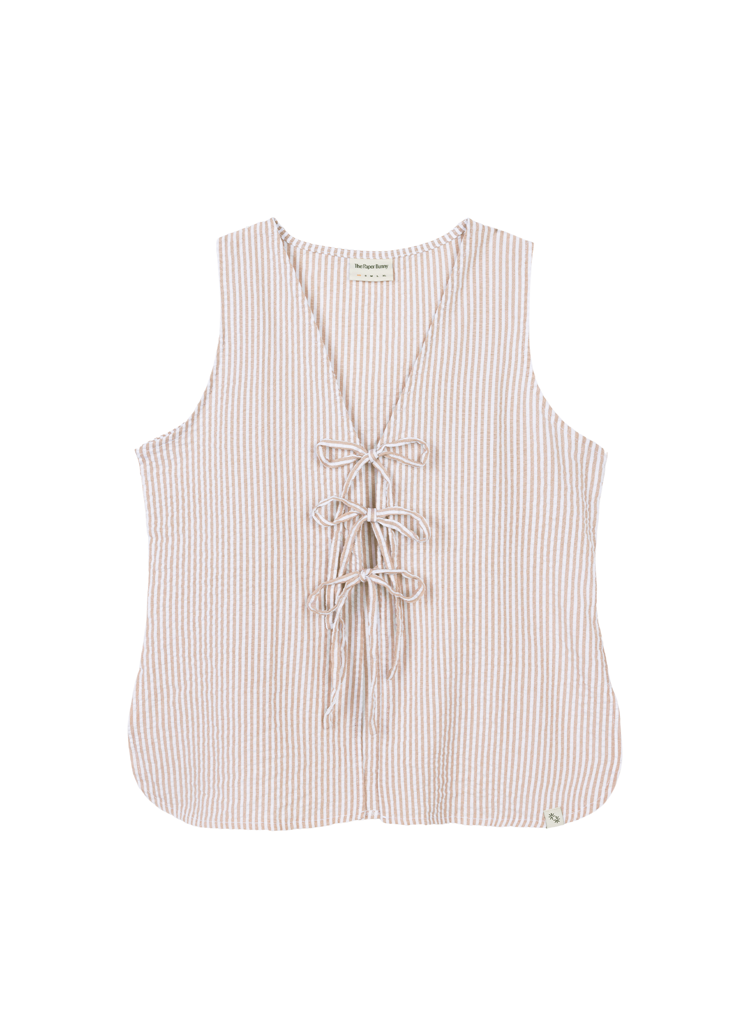 Relaxed Tie Vest (Hay)