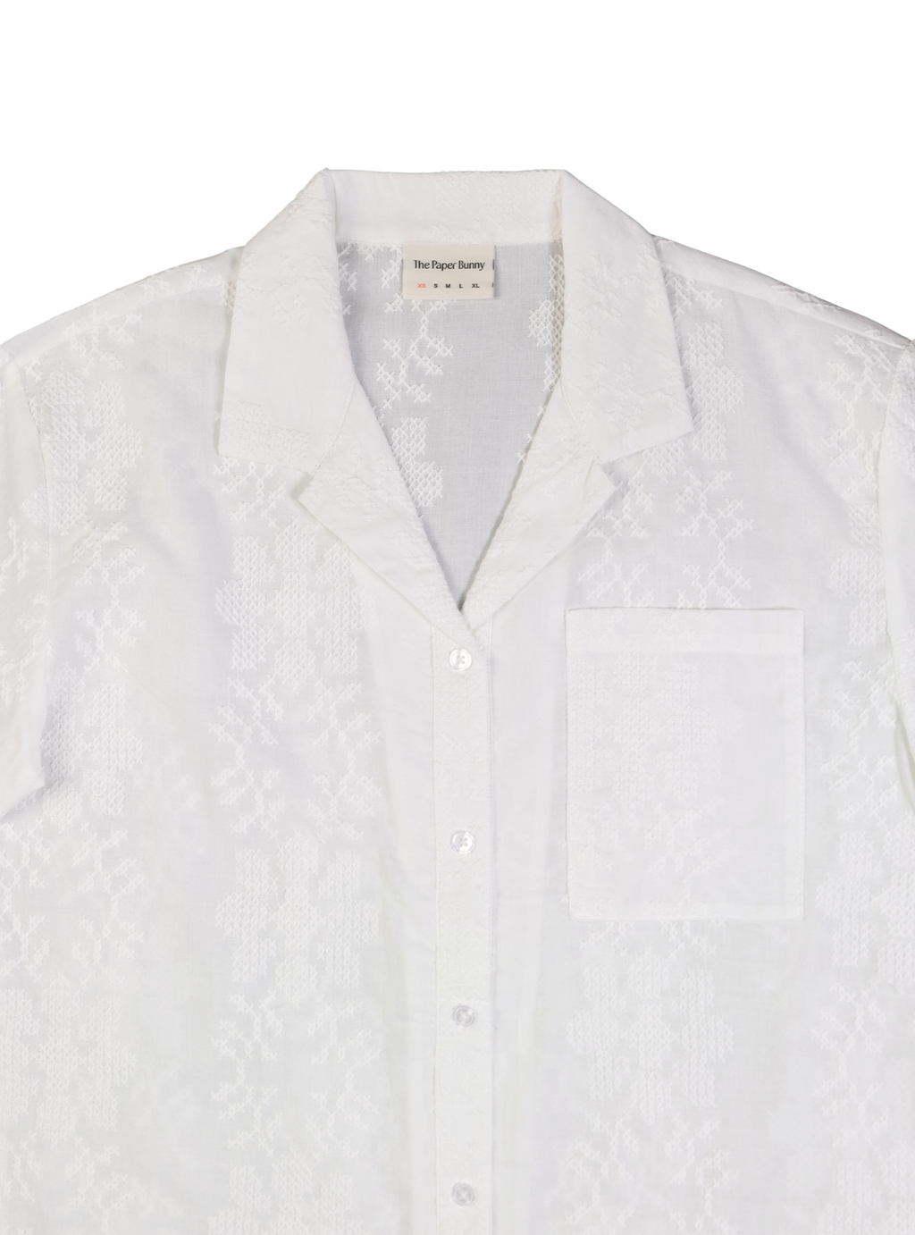 Resort Shirt (Cross-stitch Ivory)