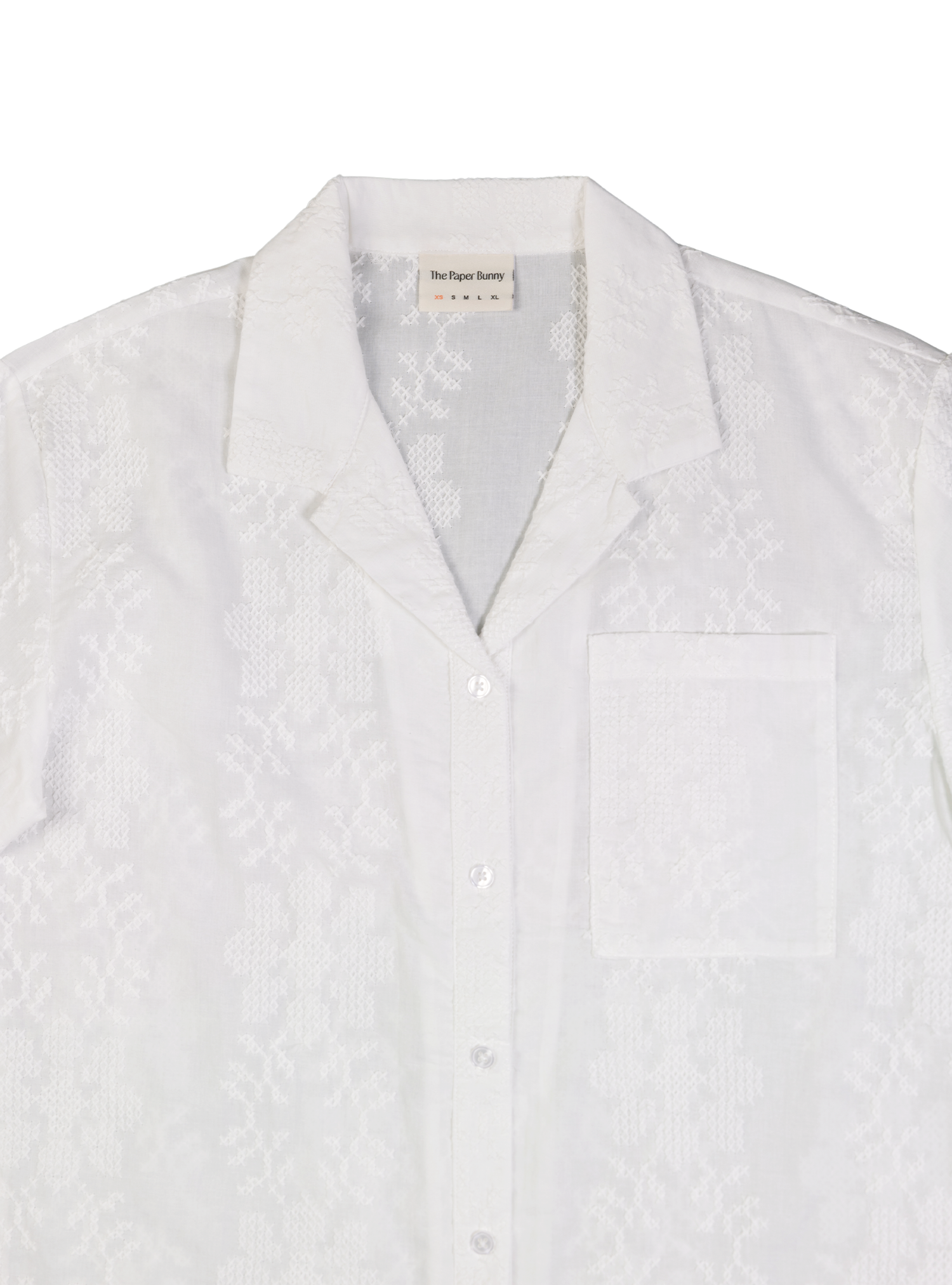 Resort Shirt (Cross-stitch Ivory)