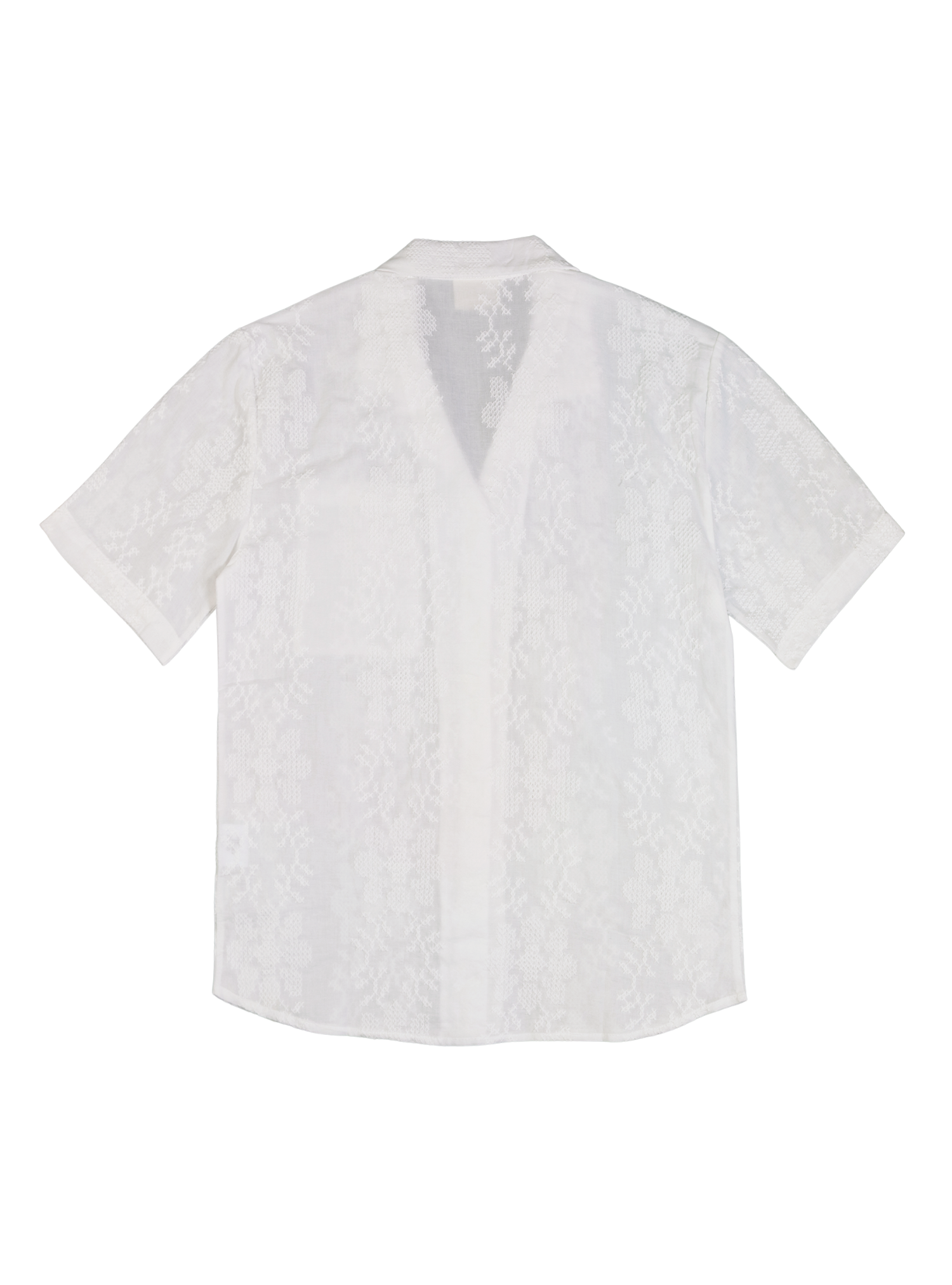 Resort Shirt (Cross-stitch Ivory)