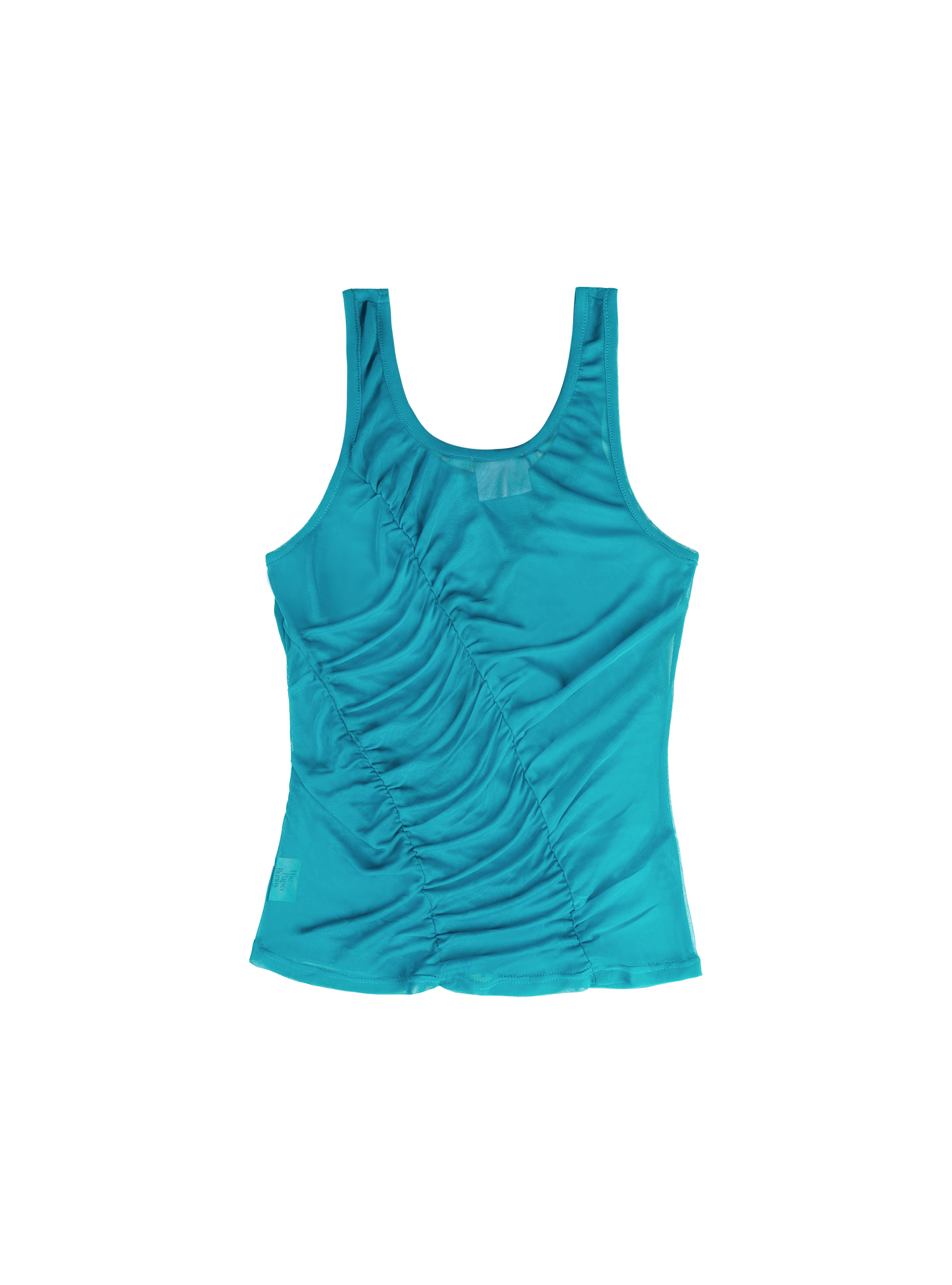 Sheer Ruched Tank (Electric)