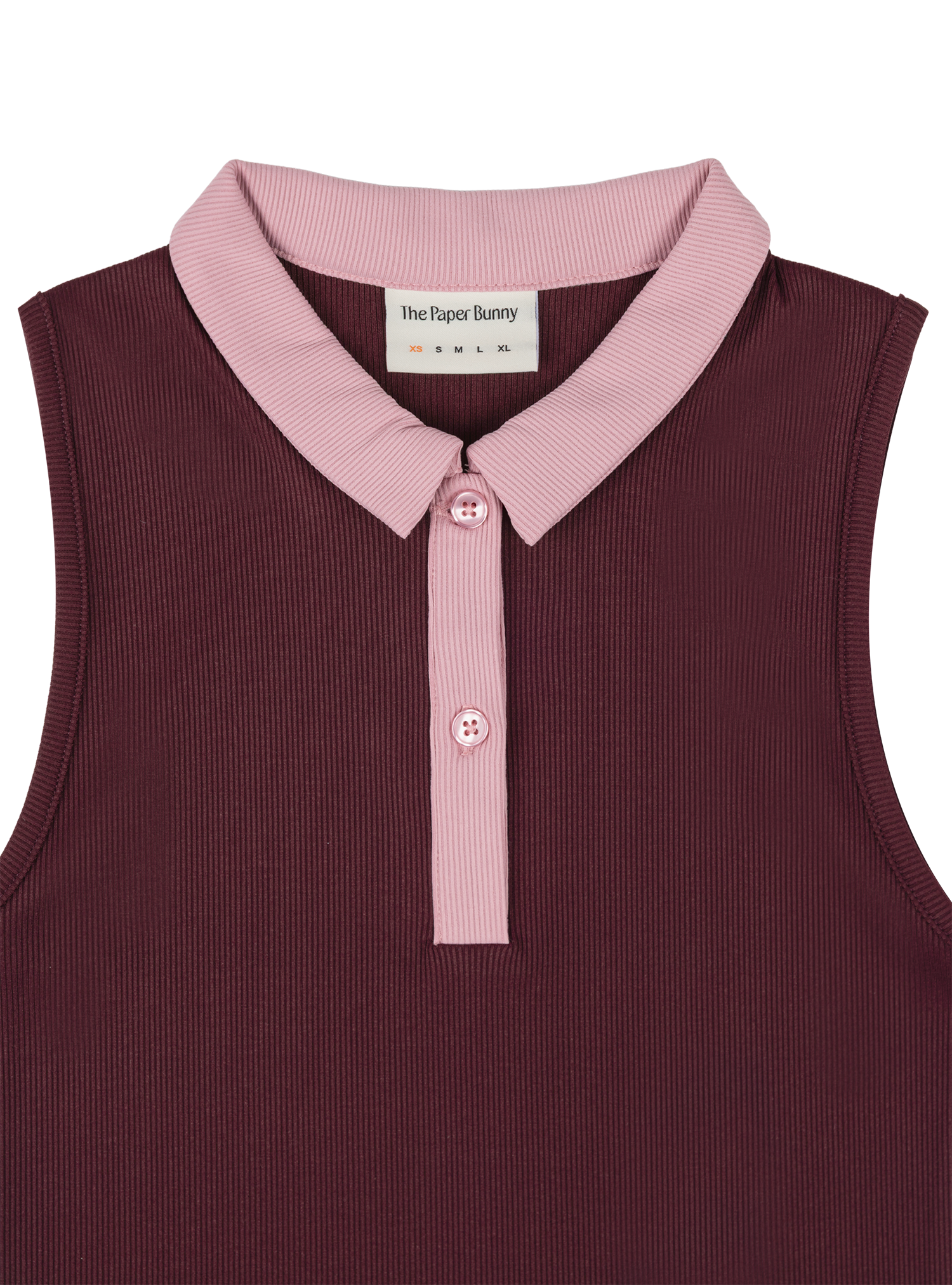 Sleeveless Polo (Pomegranate)