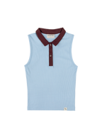 Sleeveless Polo (Powder)