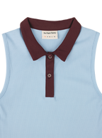 Sleeveless Polo (Powder)
