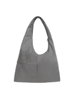 The Arc slouchy hobo-style bag in grey nylon with exterior pockets