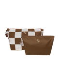 Travel Pouches (Checkered Cocoa)