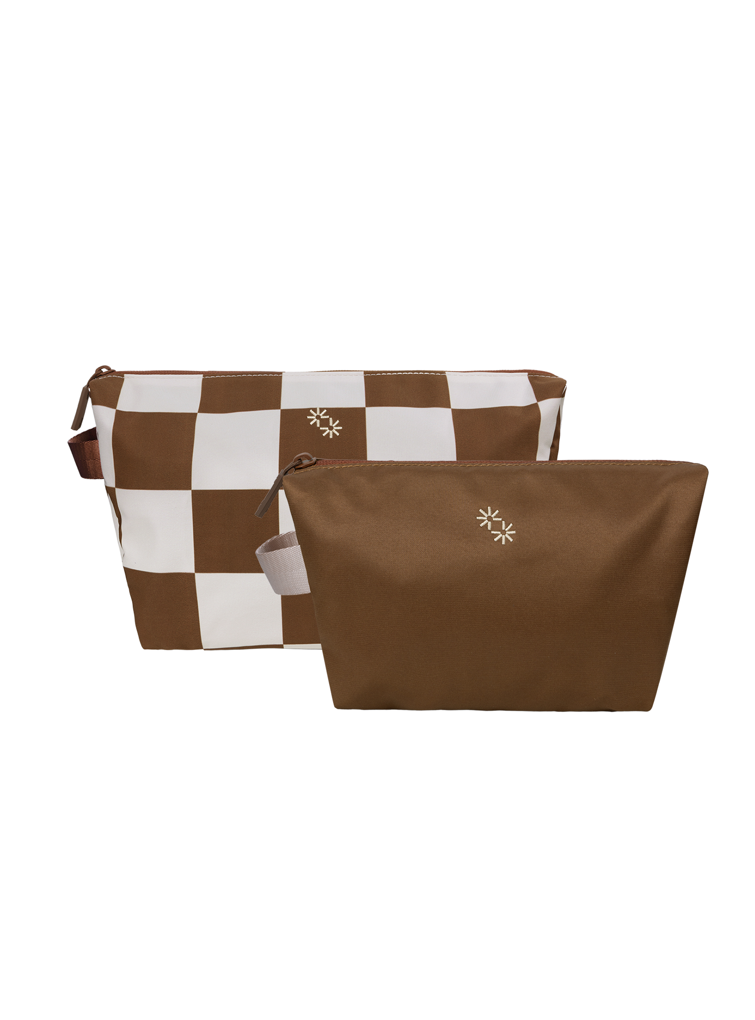 Travel Pouches (Checkered Cocoa)