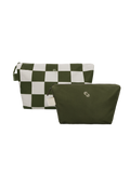 Travel Pouches (Checkerboard Olive)