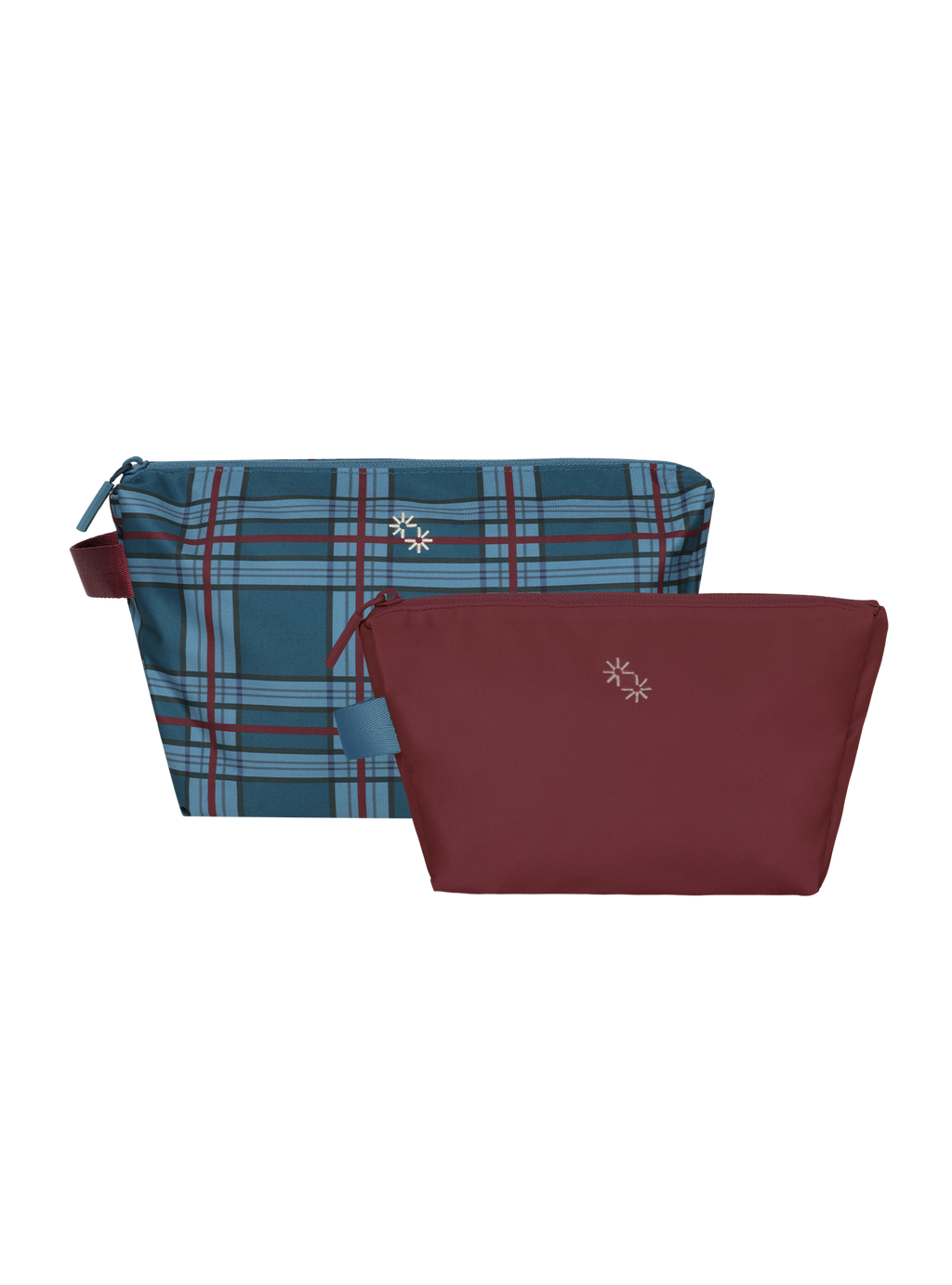 Travel Pouches (Plaid Moonberry)