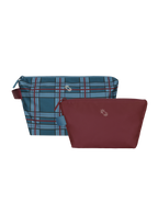Travel Pouches (Plaid Moonberry)