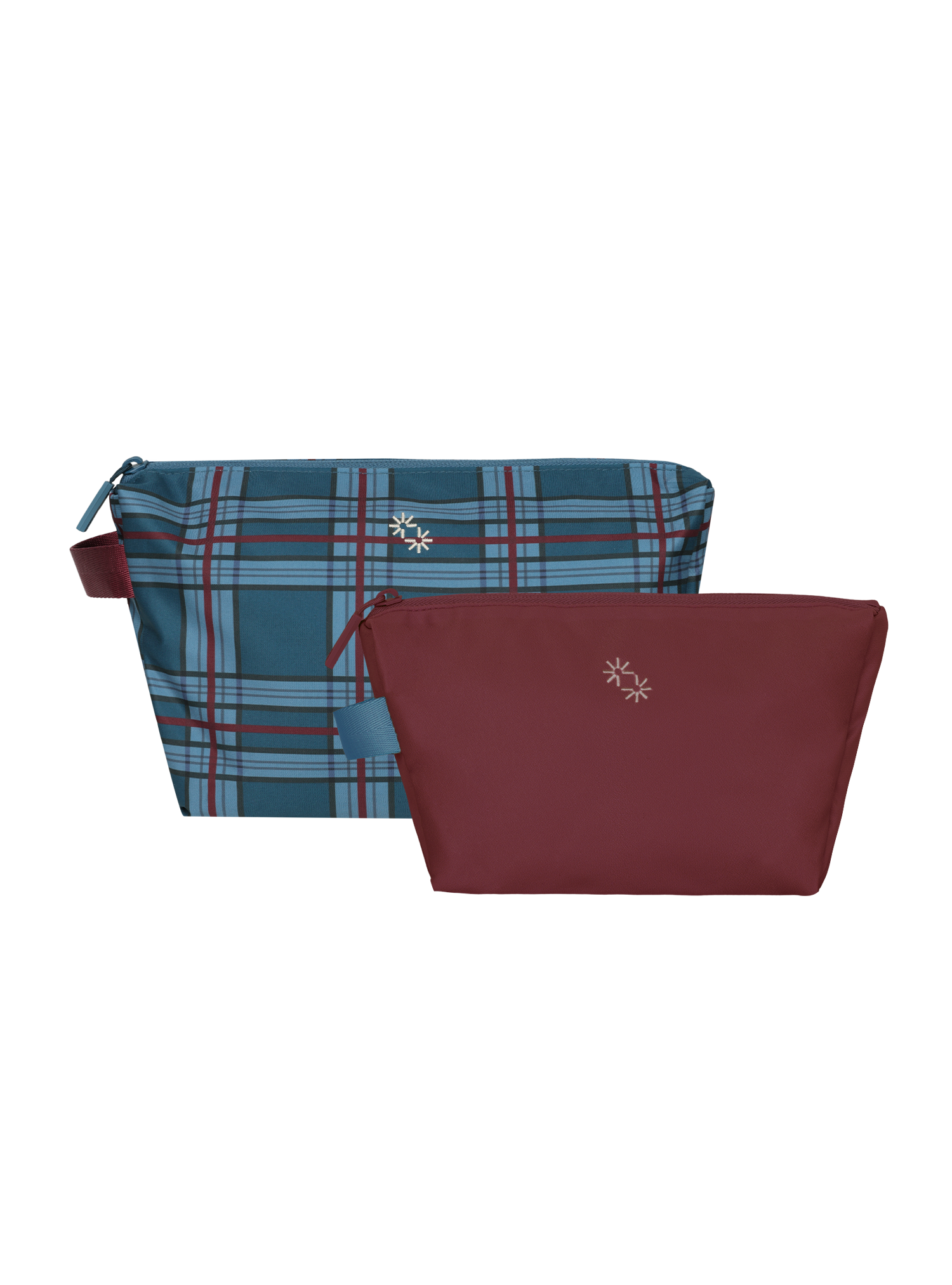 Travel Pouches (Plaid Moonberry)