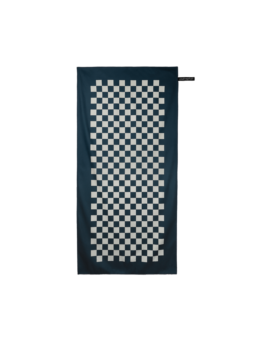 Travel Towel (Checkered Navy)