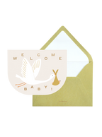 Welcome Baby Stork Greeting Card