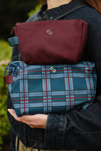 Travel Pouches (Plaid Moonberry)